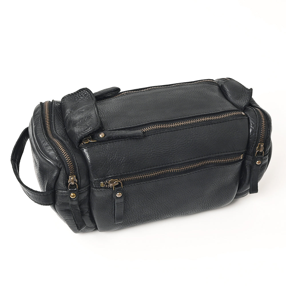 Spaghetti Western Duffel Vintage Handmade Drum Dyed Genuine European Cowhide Leather