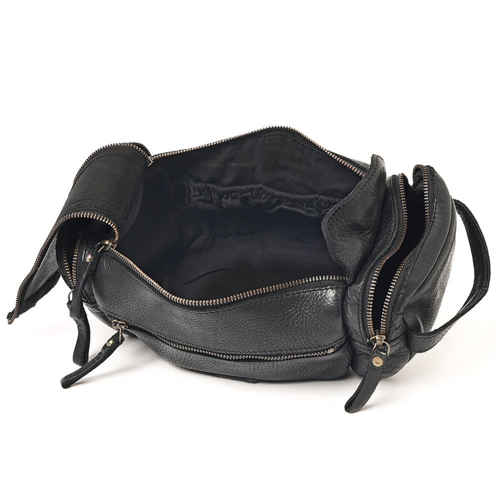 Spaghetti Western Duffel Vintage Handmade Drum Dyed Genuine European Cowhide Leather