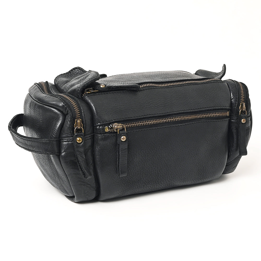 Spaghetti Western Duffel Vintage Handmade Drum Dyed Genuine European Cowhide Leather