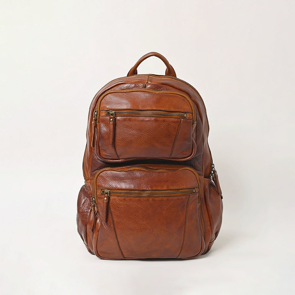 Spaghetti Western Swc414Cg Backpack Vintage Handmade Drum Dyed Genuine European Cowhide Leather Women Bag Western Handbag Purse
