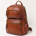 Spaghetti Western Backpack Vintage Handmade Drum Dyed Genuine European Cowhide Leather