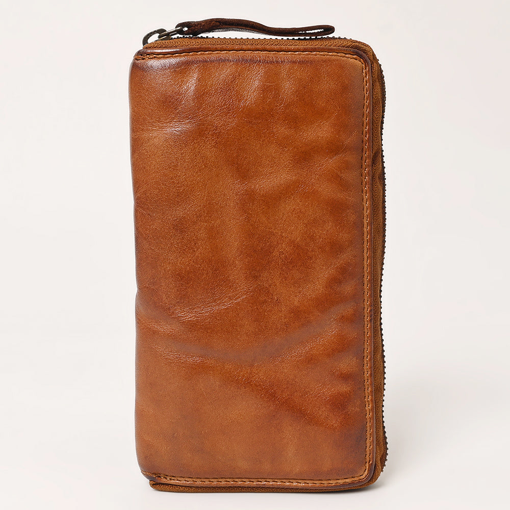 Spaghetti Western Wallet Vintage Handmade Drum Dyed Genuine European Cowhide Leather