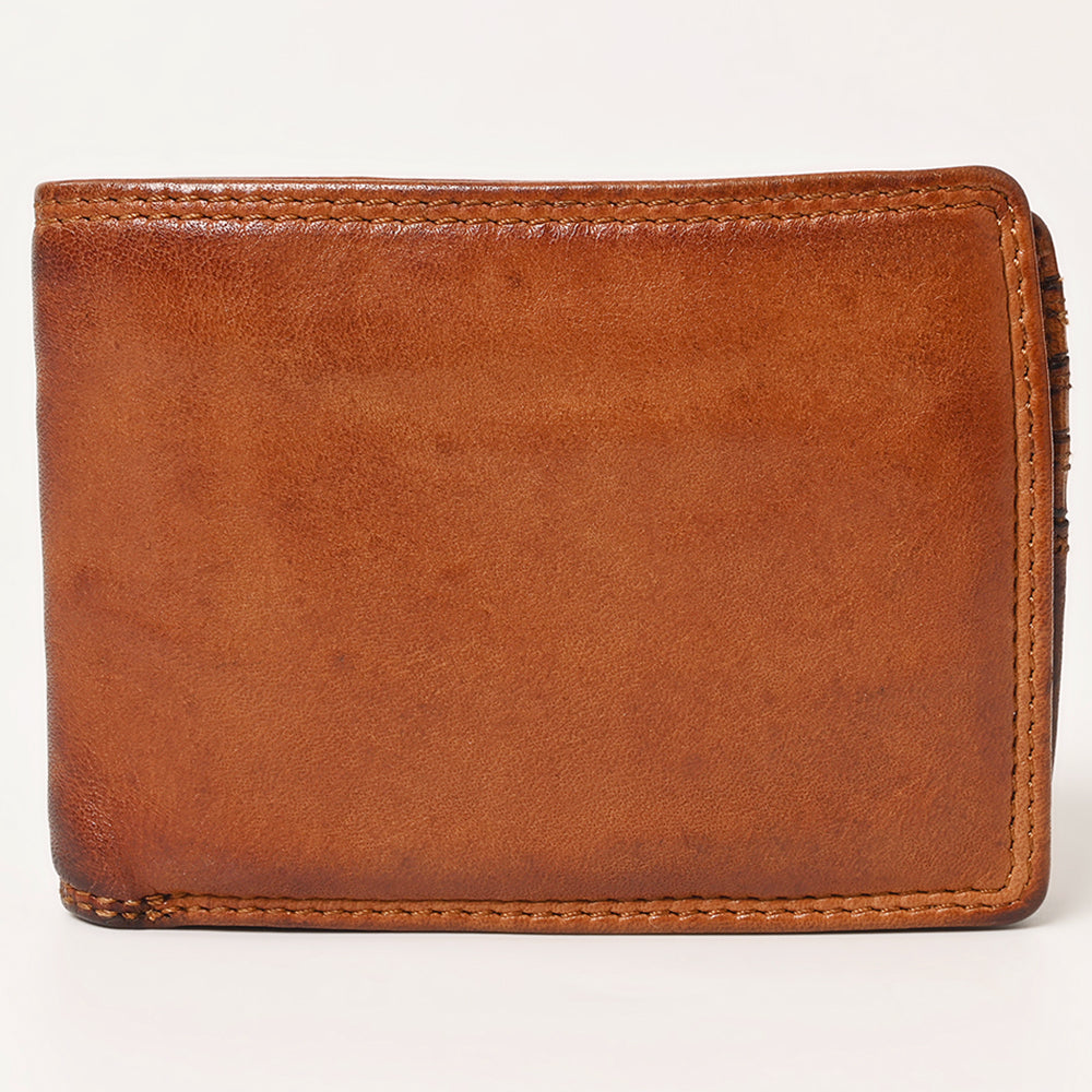 Spaghetti Western Wallet Vintage Handmade Drum Dyed Genuine European Cowhide Leather