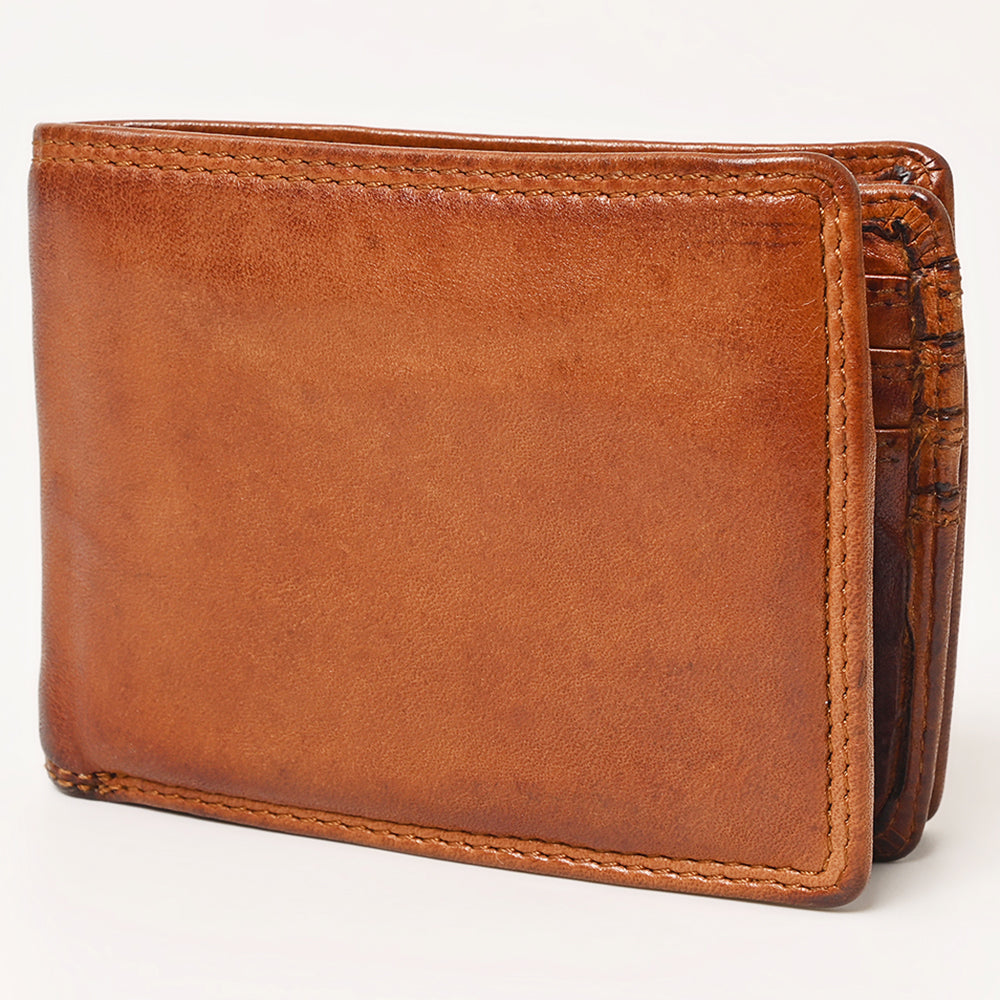 Spaghetti Western Wallet Vintage Handmade Drum Dyed Genuine European Cowhide Leather