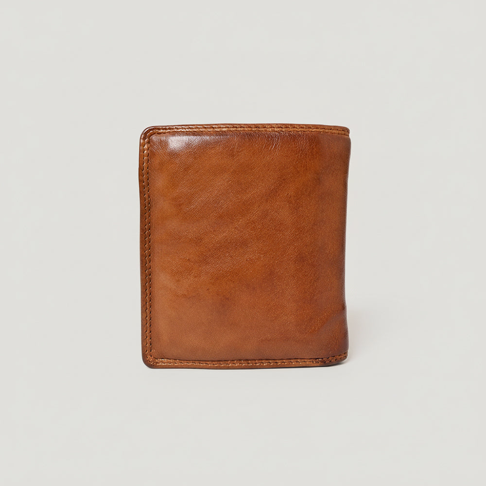 Spaghetti Western Swc465Cg Wallet Vintage Handmade Drum Dyed Genuine European Cowhide Leather Women Bag Western Handbag Purse