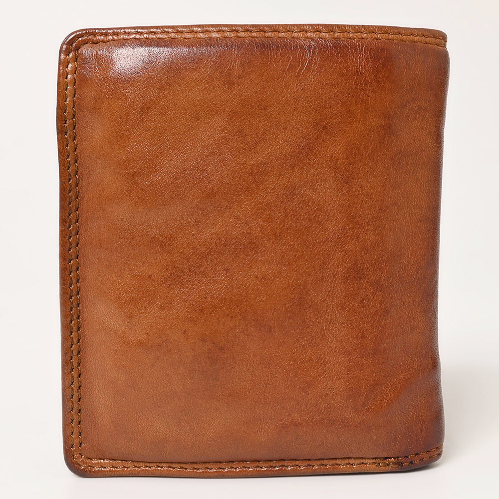 Spaghetti Western Wallet Vintage Handmade Drum Dyed Genuine European Cowhide Leather
