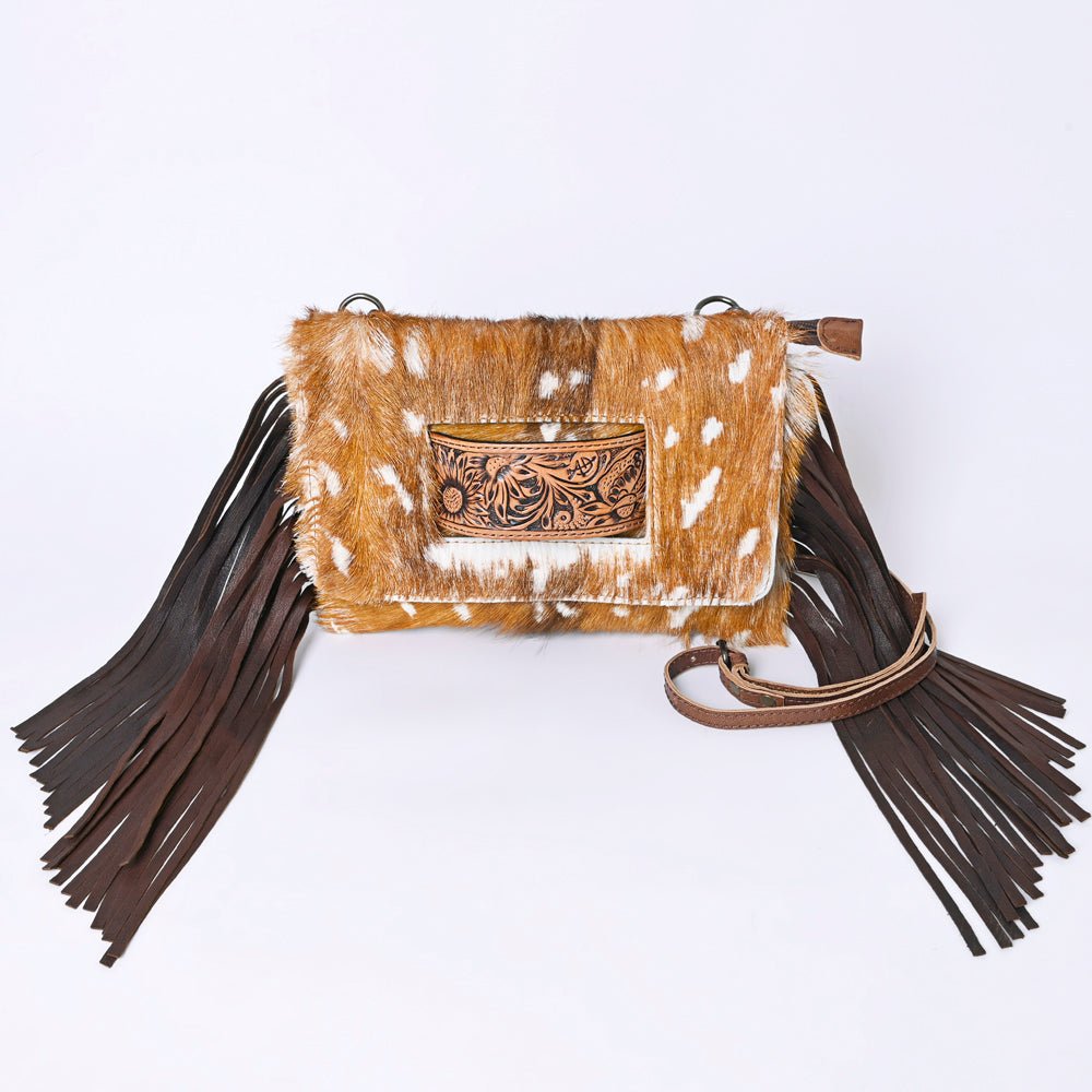 American Darling Hand Tooled Hair-On Genuine Leather