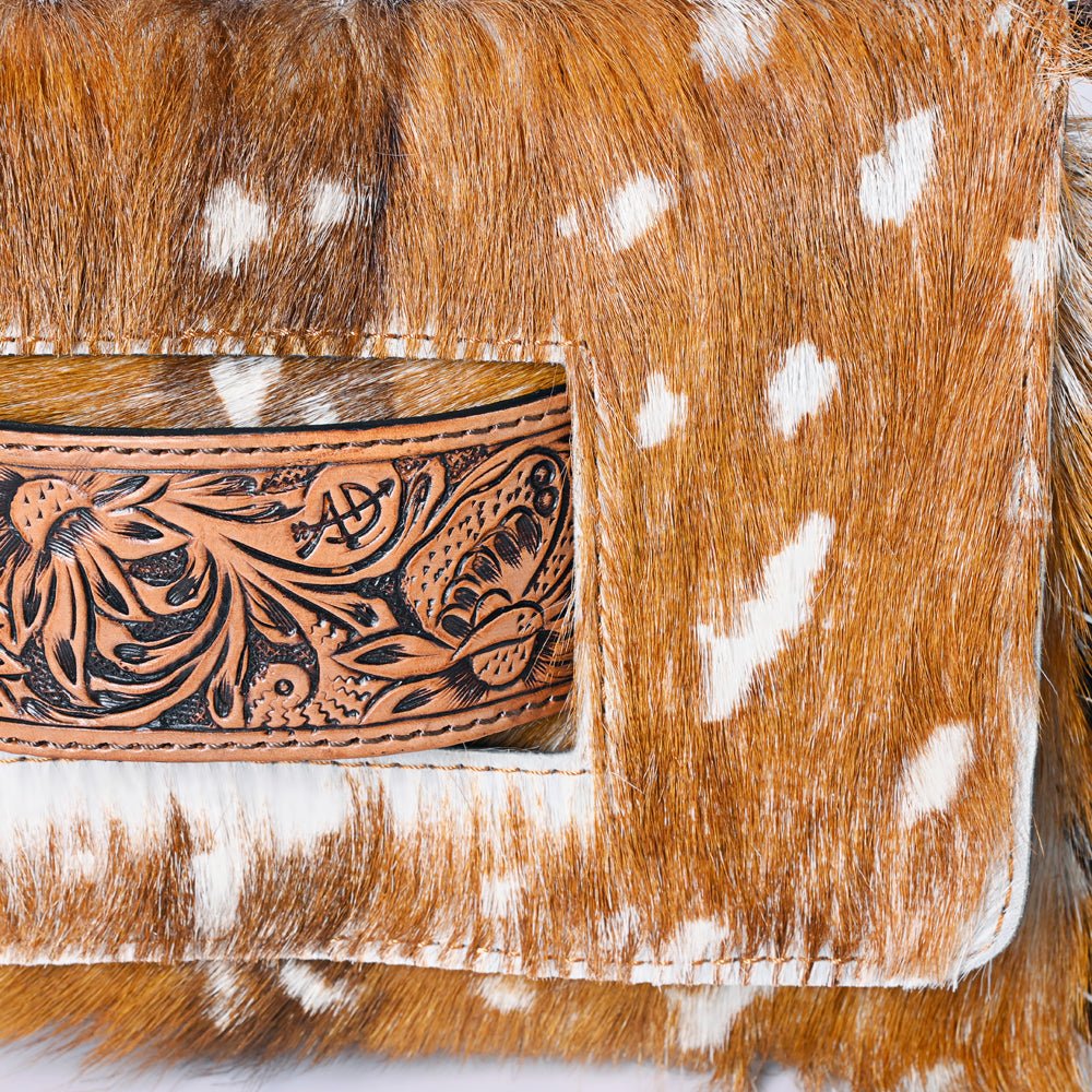 American Darling Hand Tooled Hair-On Genuine Leather