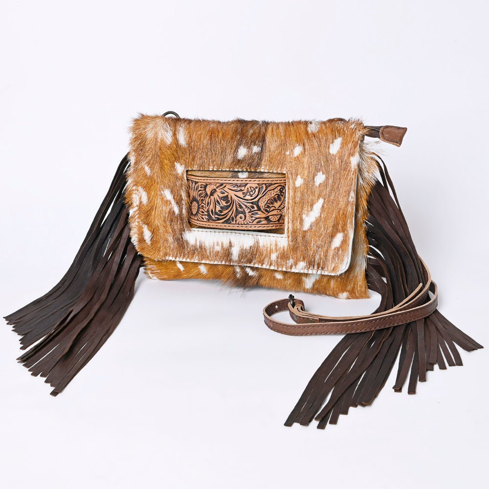American Darling Hand Tooled Hair-On Genuine Leather