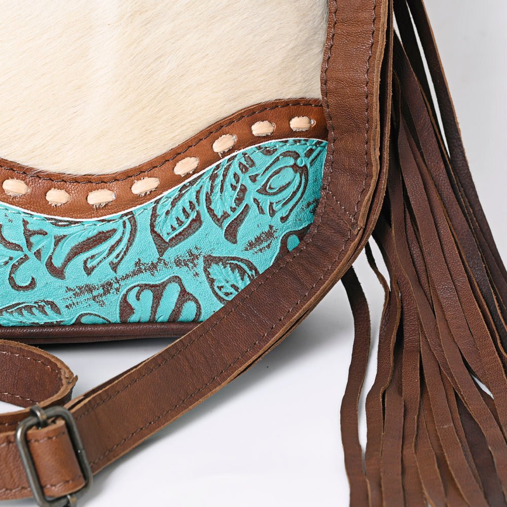 OHLAY Embossed Hair-On Leather Tote