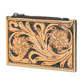 Ohlay Coin Purse Hand Tooled Genuine Leather