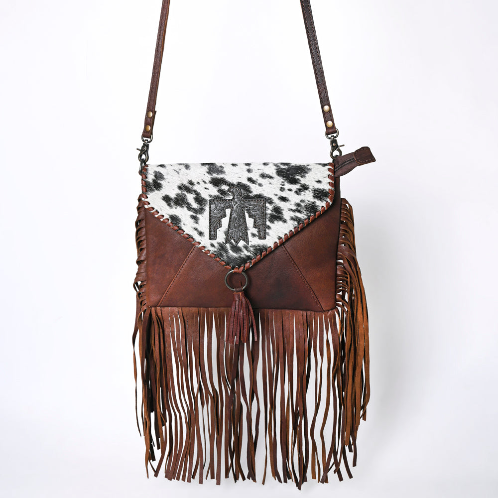 Ohlay Envelope Embossed Hair-on Genuine Leather