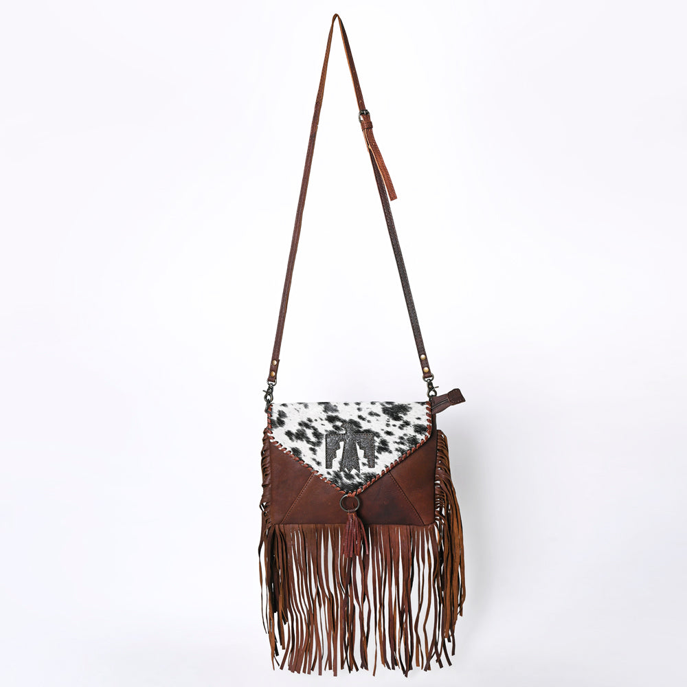 Ohlay Envelope Embossed Hair-on Genuine Leather