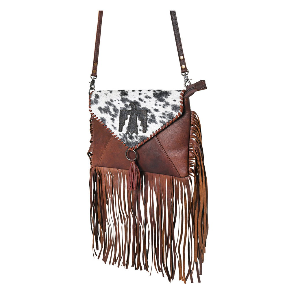 Ohlay Envelope Embossed Hair-on Genuine Leather