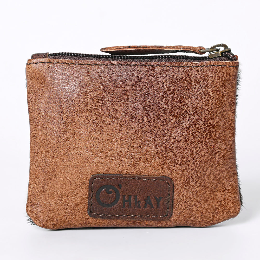 Ohlay Coin Purse Hair-On Genuine Leather