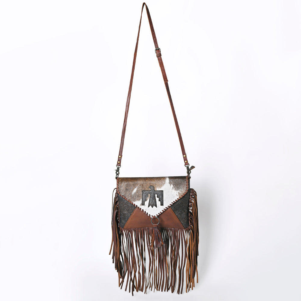 Ohlay Coin Purse Embossed Hair-On Genuine Leather
