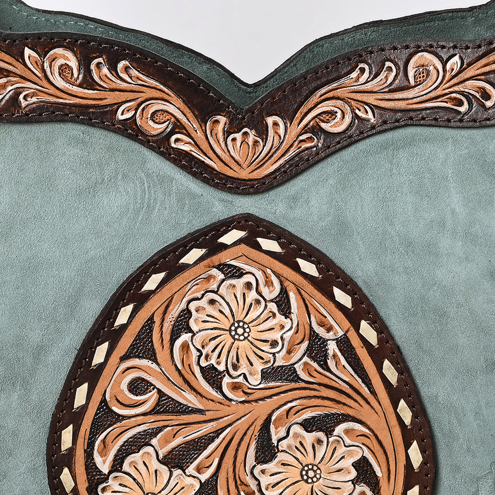 American Darling Crossbody Hand Tooled Genuine Leather
