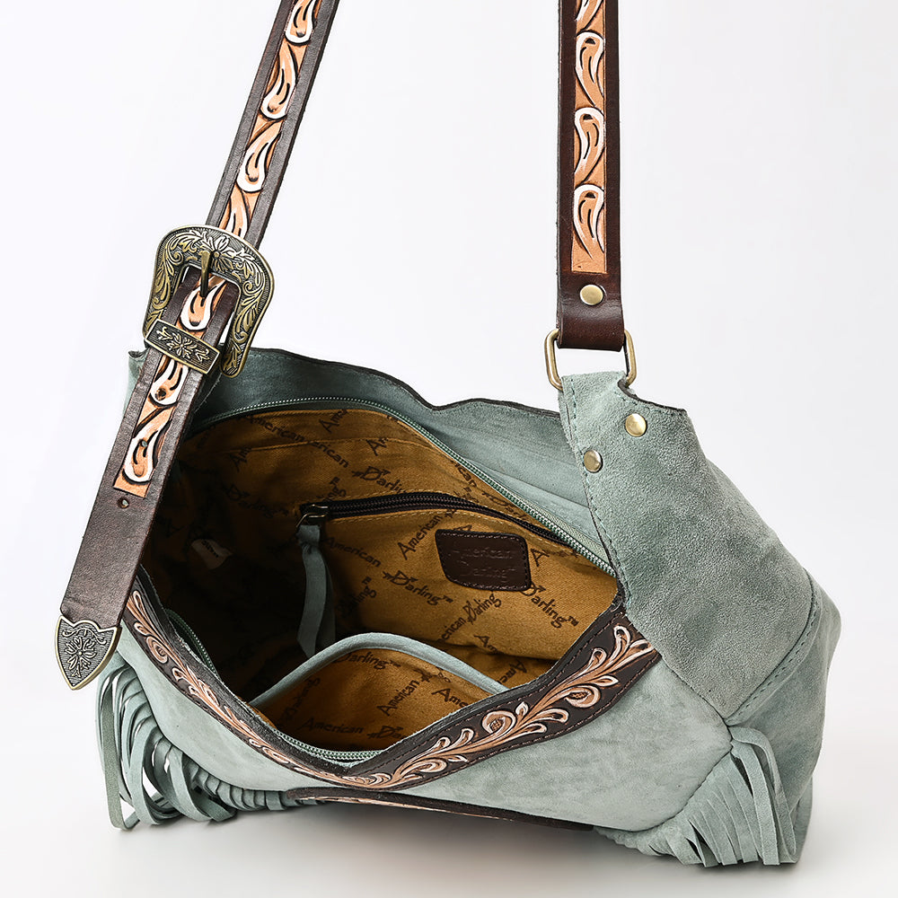 American Darling Crossbody Hand Tooled Genuine Leather
