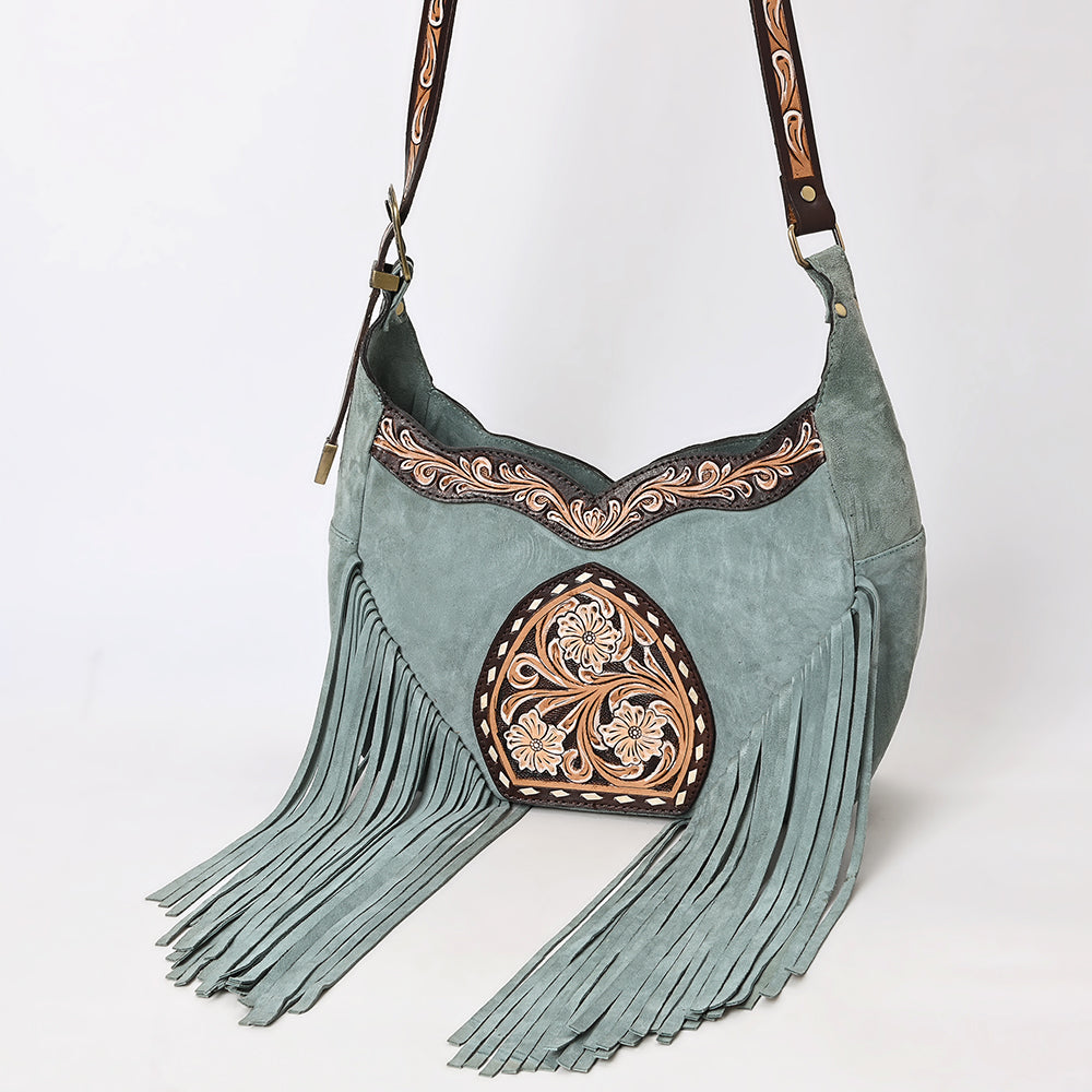 American Darling Crossbody Hand Tooled Genuine Leather