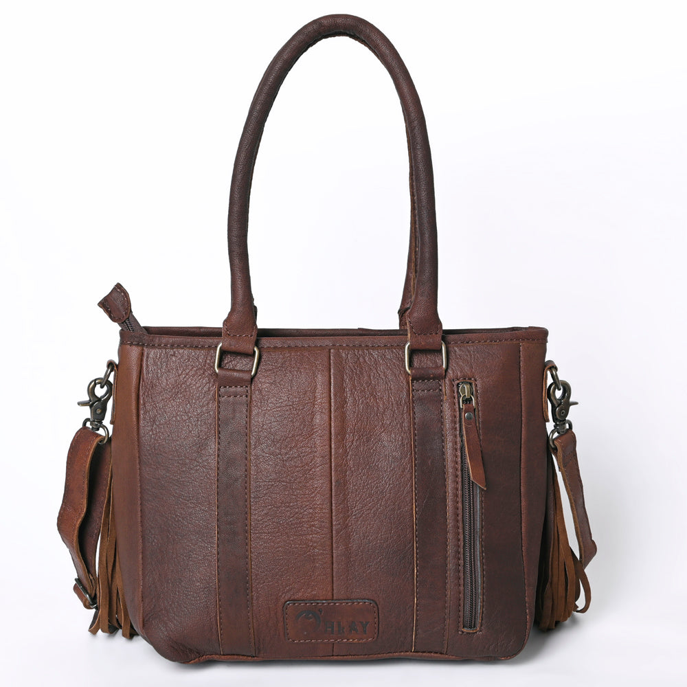 Ohlay Tote Upcycled Wool Genuine Leather