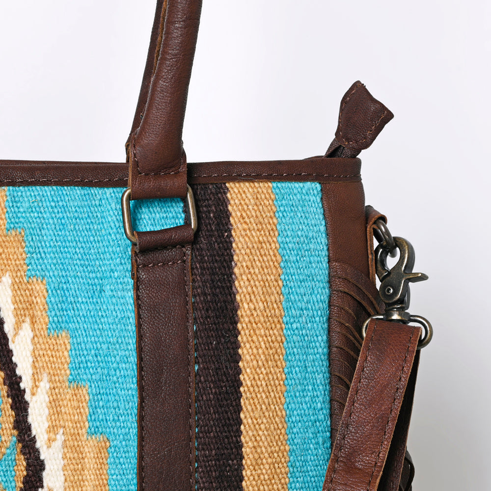 Ohlay Tote Upcycled Wool Genuine Leather