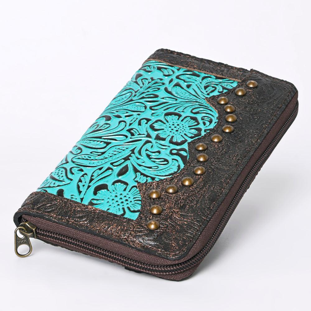 OHLAY Embossed Genuine Leather Coin Purse