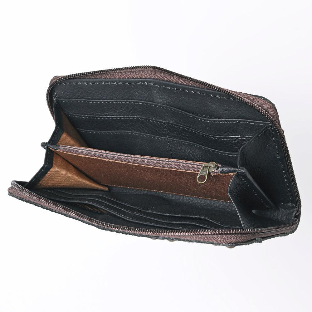 OHLAY Embossed Genuine Leather Coin Purse
