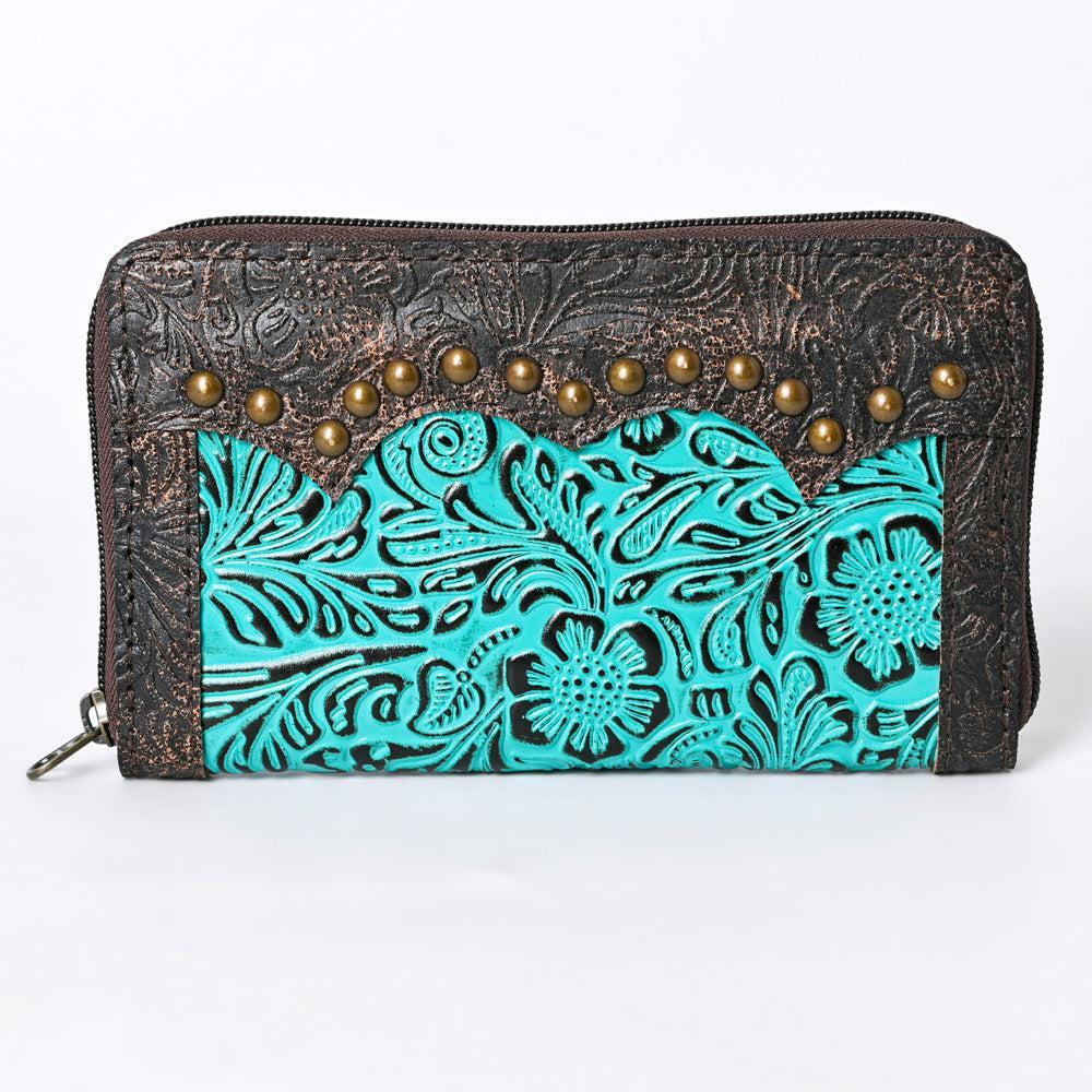 OHLAY Embossed Genuine Leather Coin Purse