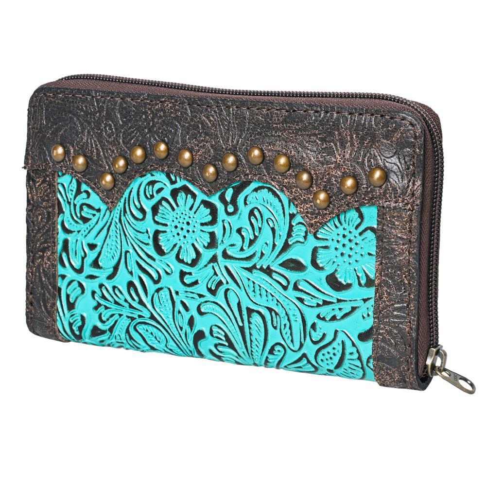 OHLAY Embossed Genuine Leather Coin Purse