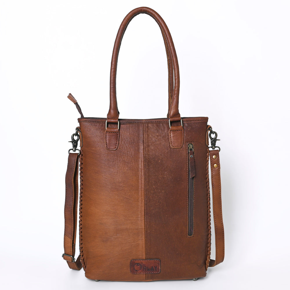 Ohlay Tote Embossed Hair-on Genuine Leather