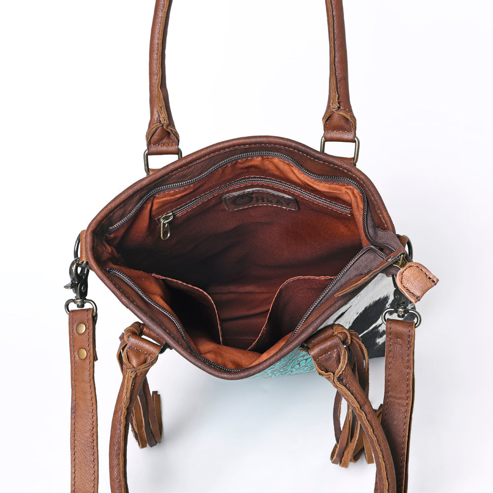 Ohlay Tote Embossed Hair-on Genuine Leather