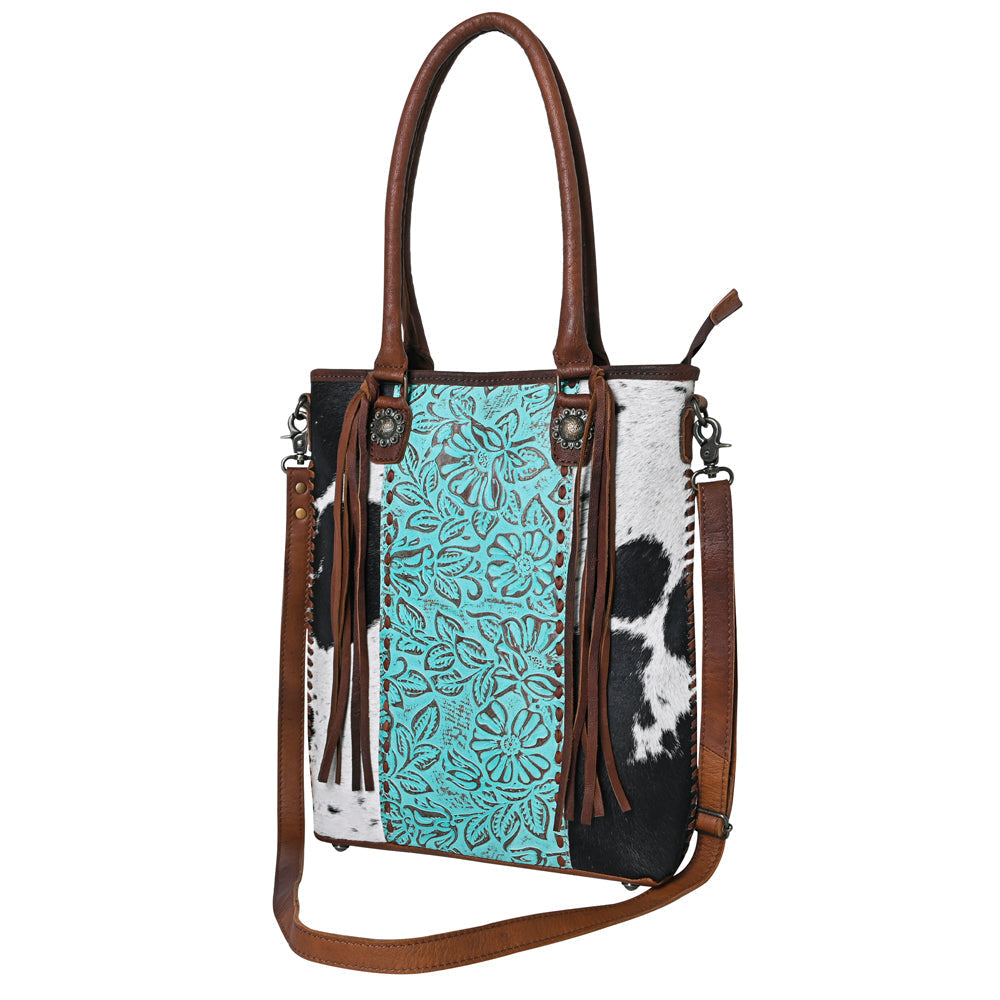 Ohlay Tote Embossed Hair-on Genuine Leather
