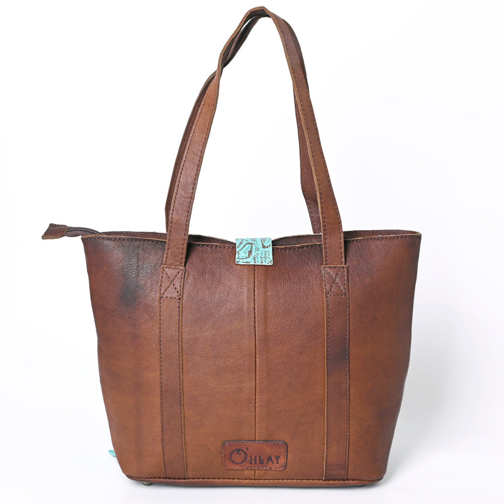 Ohlay Tote Embossed Hair-on Genuine Leather