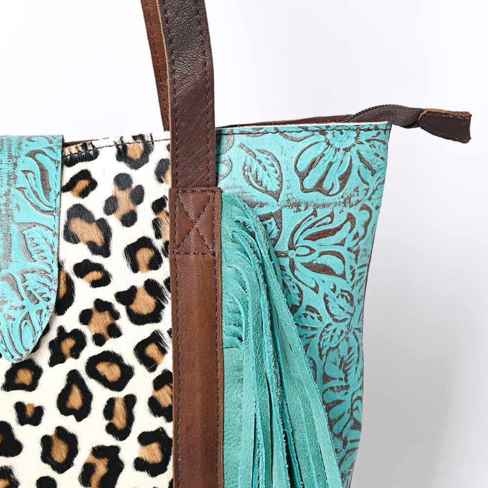 Ohlay Tote Embossed Hair-on Genuine Leather