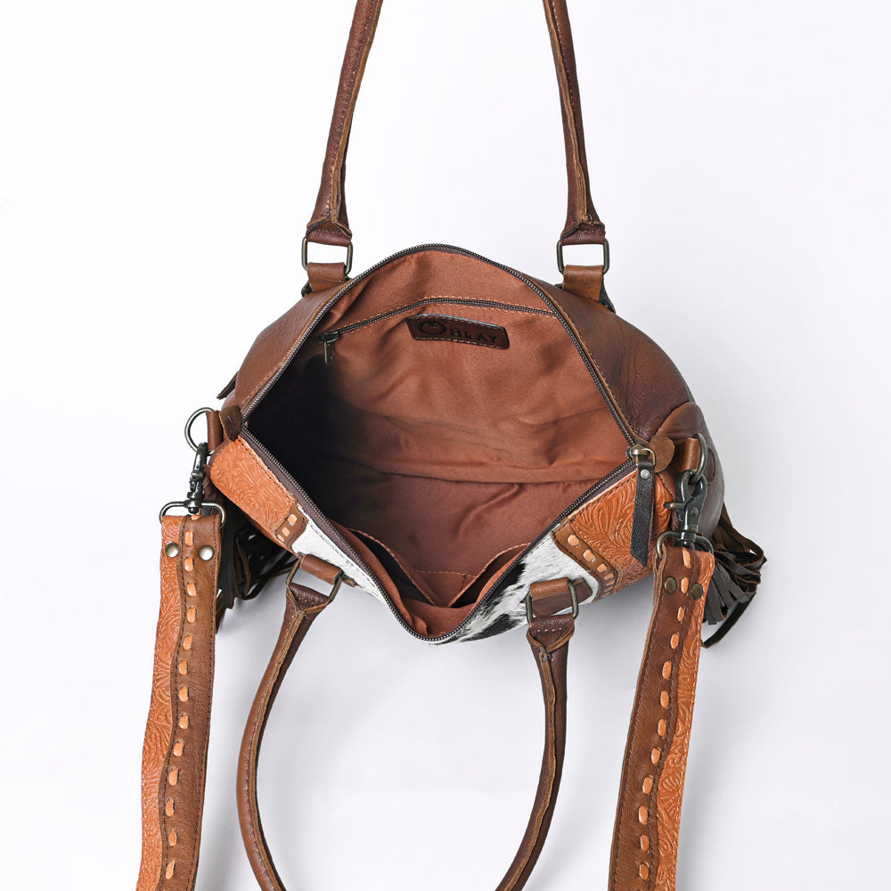 Ohlay Tote Embossed Hair-on Genuine Leather