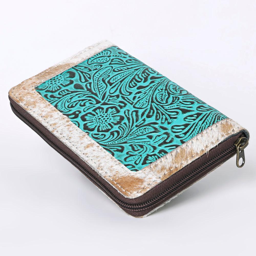 OHLAY Embossed Hair-On Genuine Leather Coin Purse