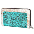 OHLAY Embossed Hair-On Genuine Leather Coin Purse