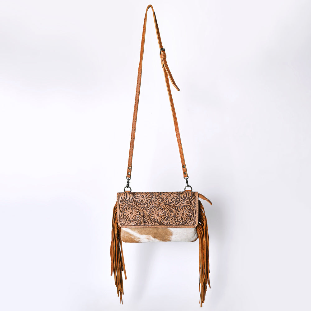 OHLAY Hand-Tooled Hair-On Genuine Leather Wallet