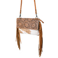 OHLAY Hand-Tooled Hair-On Genuine Leather Wallet