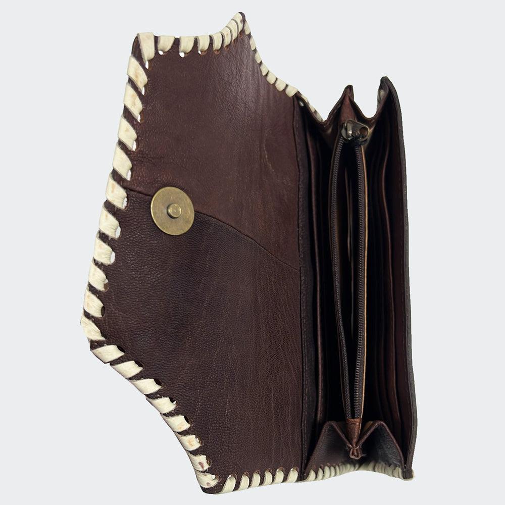 OHLAY Hand-Tooled Genuine Leather Wallet