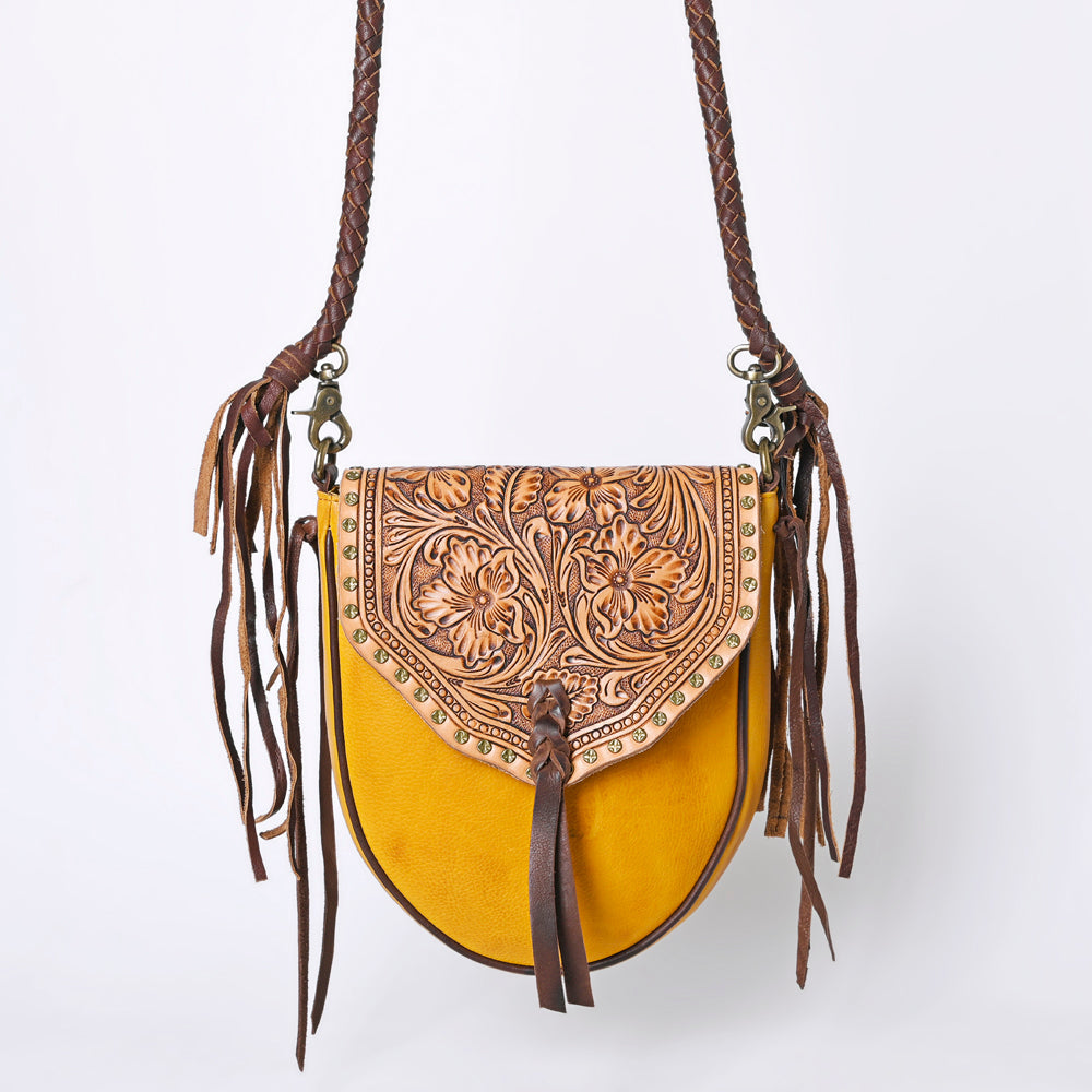 American Darling Hand-Tooled Genuine Leather Bag