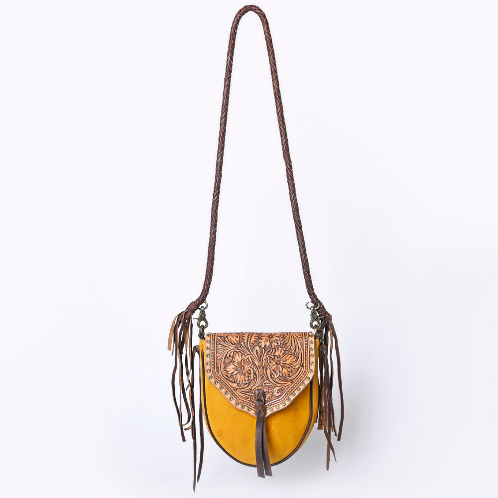American Darling Hand-Tooled Genuine Leather Bag