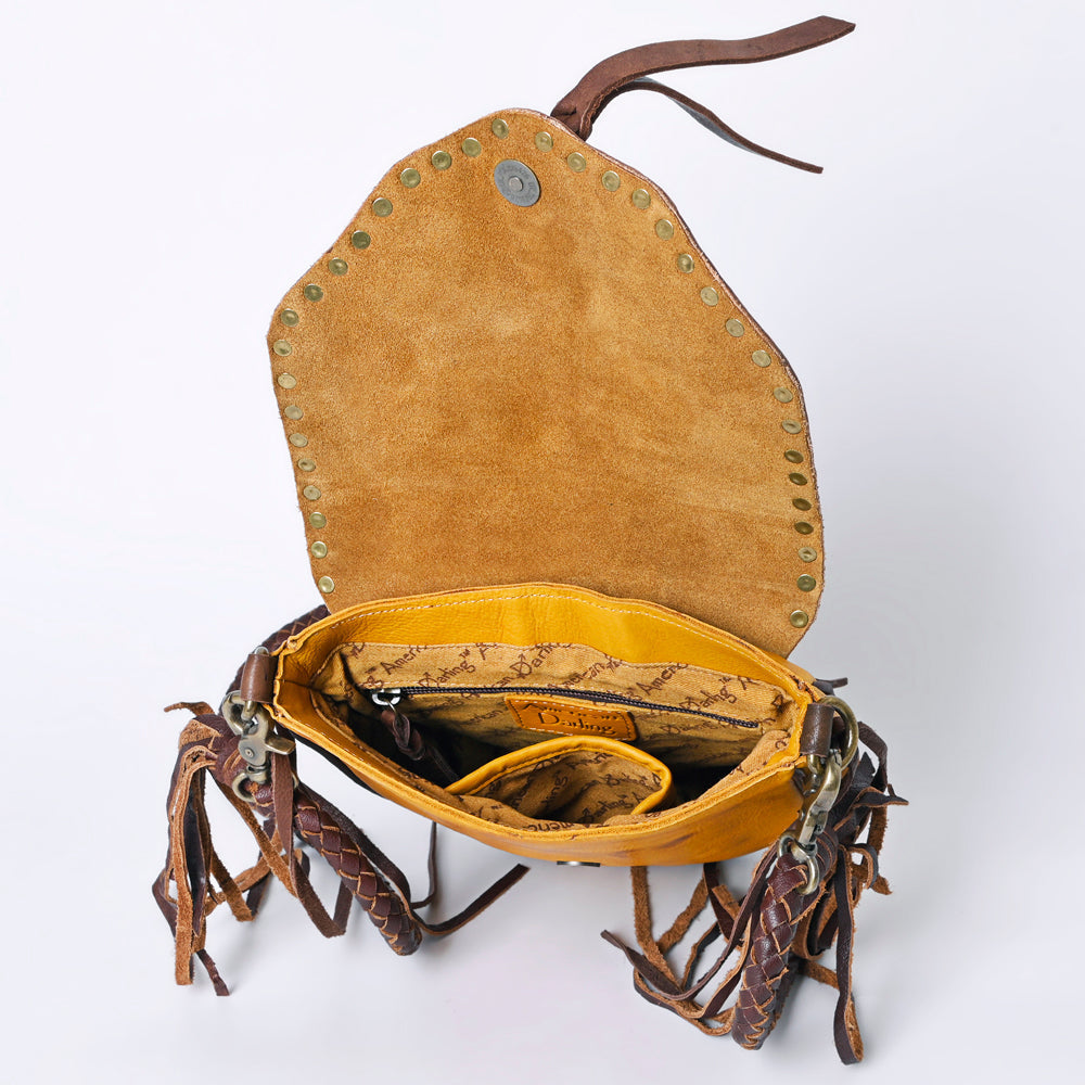 American Darling Hand-Tooled Genuine Leather Bag