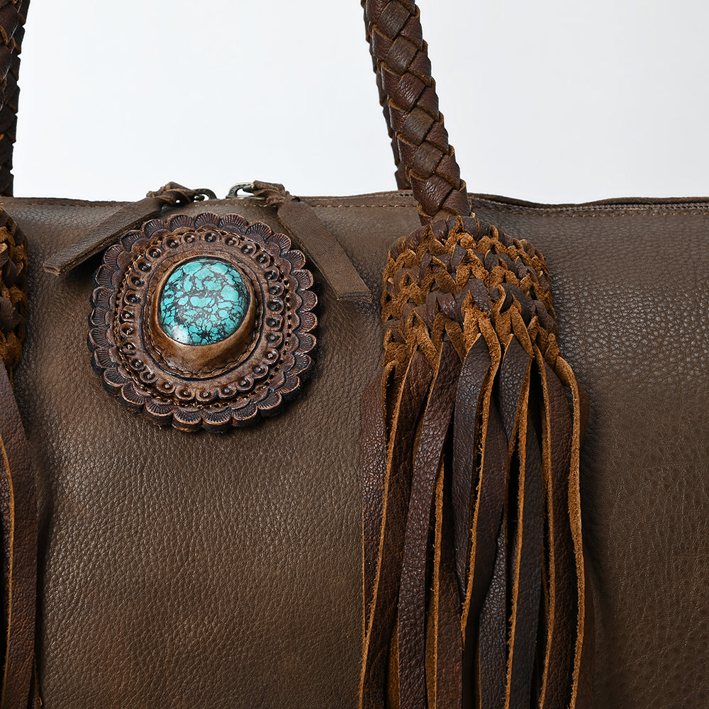 American Darling Duffel Genuine Leather Women Bag Western Handbag Purse| | Duffel Weekend