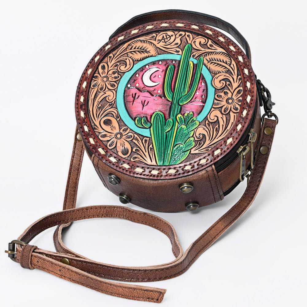 American Darling Canteen Hand Tooled Genuine Leather