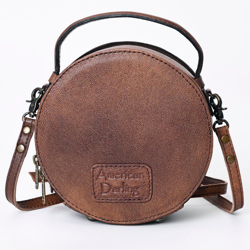 American Darling Canteen Hand Tooled Genuine Leather