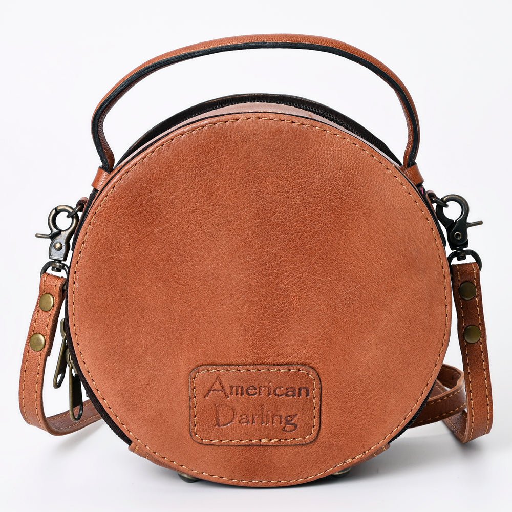 American Darling Canteen Hand Tooled Genuine Leather