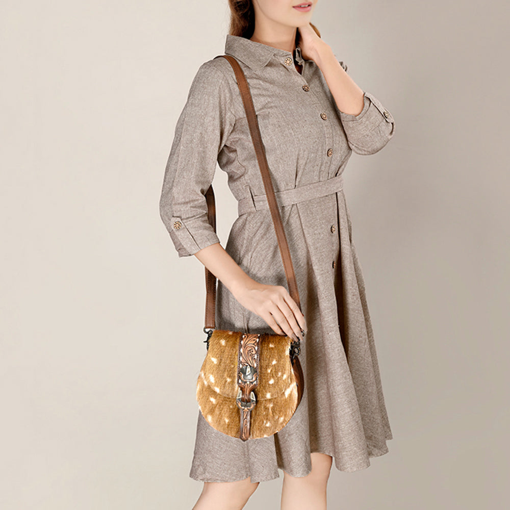 American Darling Crossbody Hair-On Genuine Leather