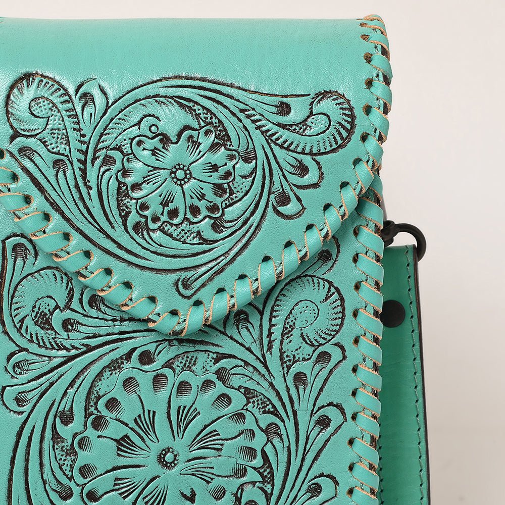 American Darling Cell Phone Holder Hand Tooled Genuine Leather