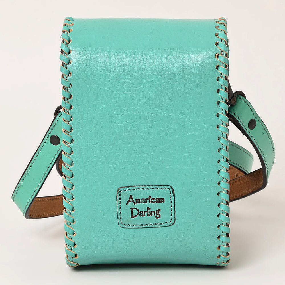 American Darling Cell Phone Holder Hand Tooled Genuine Leather